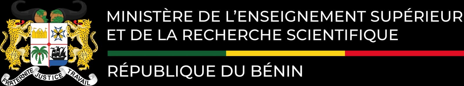 Ministère de l'Enseignement Supérieur et de la Recherche Scientifique · République du Bénin